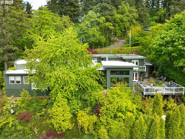 birds eye view of property