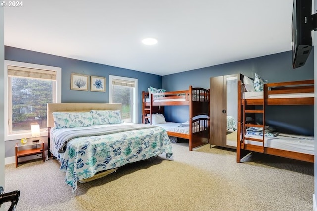 bedroom with carpet flooring