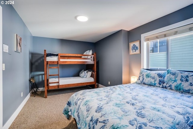 bedroom with carpet