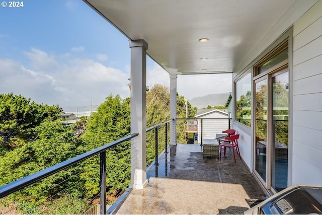 view of balcony