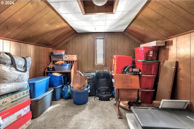 view of storage room