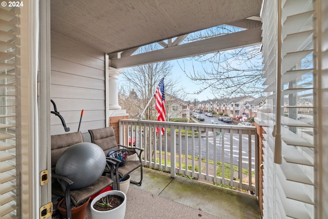 view of balcony