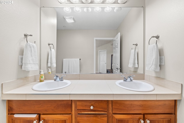 bathroom with vanity