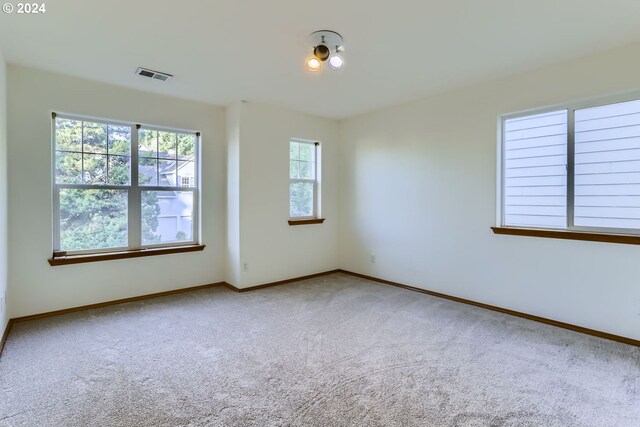 spare room featuring carpet floors