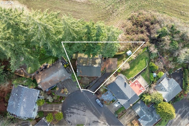 birds eye view of property