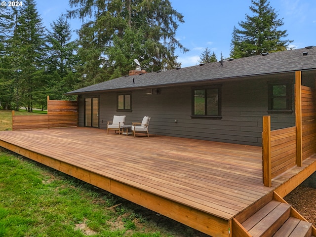 37671 Timber Ln, Astoria, OR 97103 - view of wooden terrace