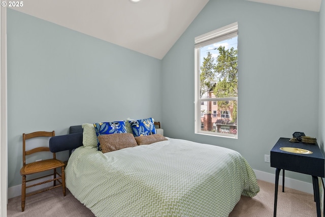 6332 NE 30th Ave, Portland, OR 97211 - carpeted bedroom with vaulted ceiling and baseboards