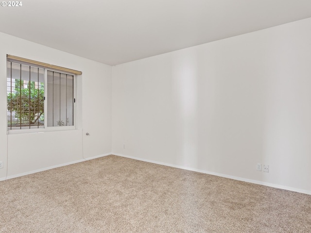 view of carpeted empty room