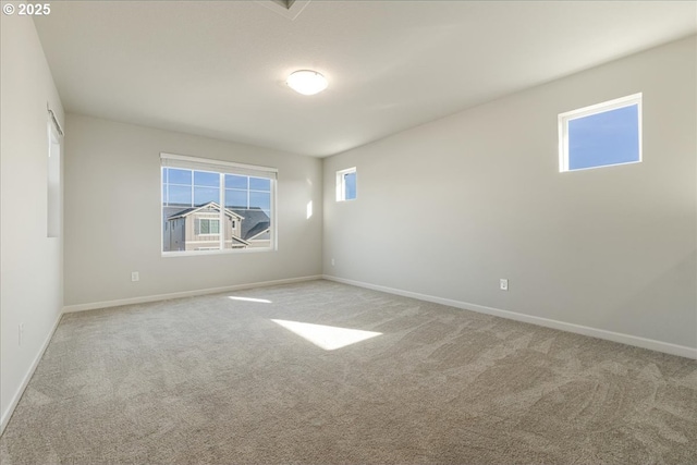 view of carpeted empty room