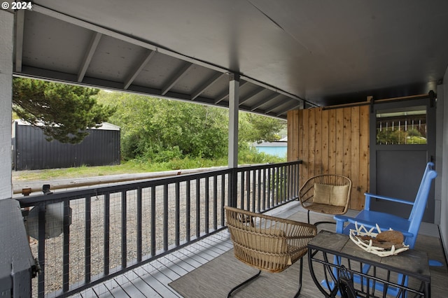 view of wooden terrace