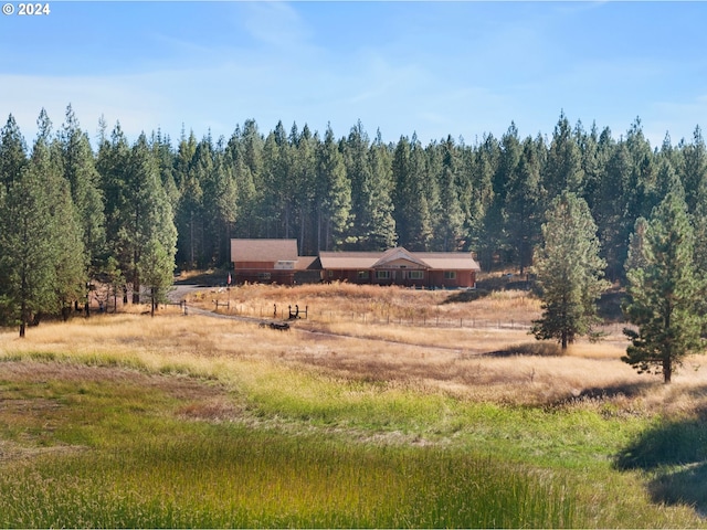 view of local wilderness featuring a rural view