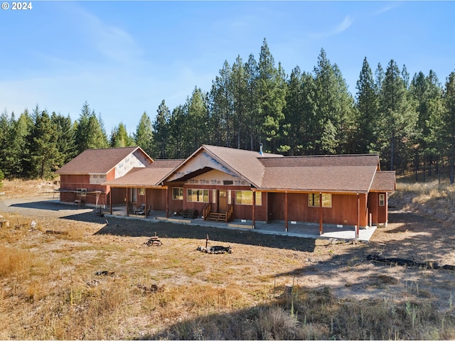 property under construction with a patio