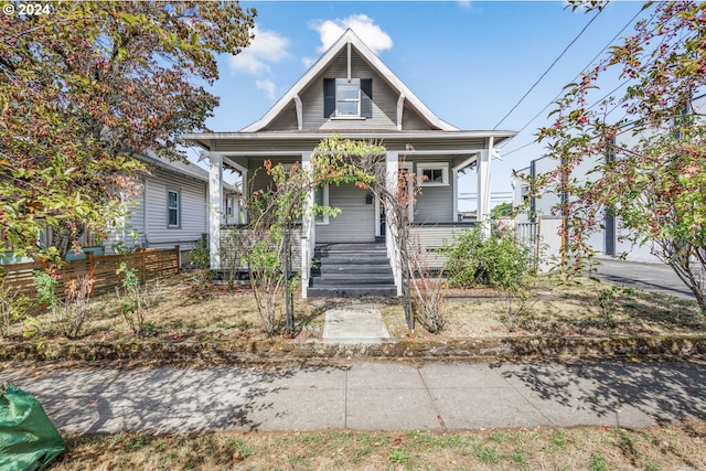 view of front of home with a porch