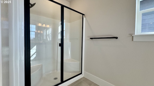 13910 SW 166th Ave, Tigard, OR 97223 - full bath with a shower stall, tile patterned flooring, and plenty of natural light