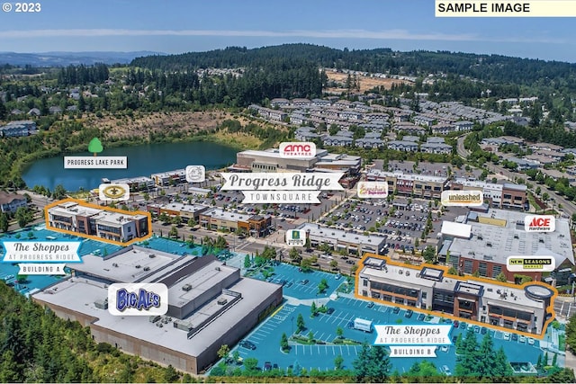 13910 SW 166th Ave, Tigard, OR 97223 - bird's eye view of a heavily wooded area and a large body of water