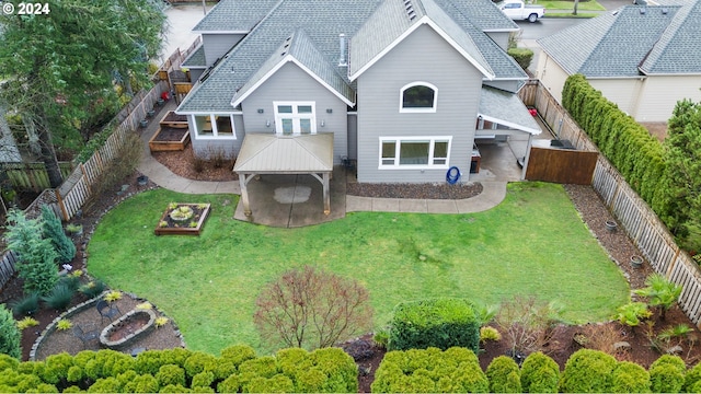 birds eye view of property