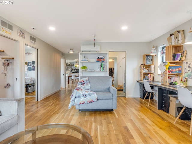 living room featuring hardwood / wood-style flooring