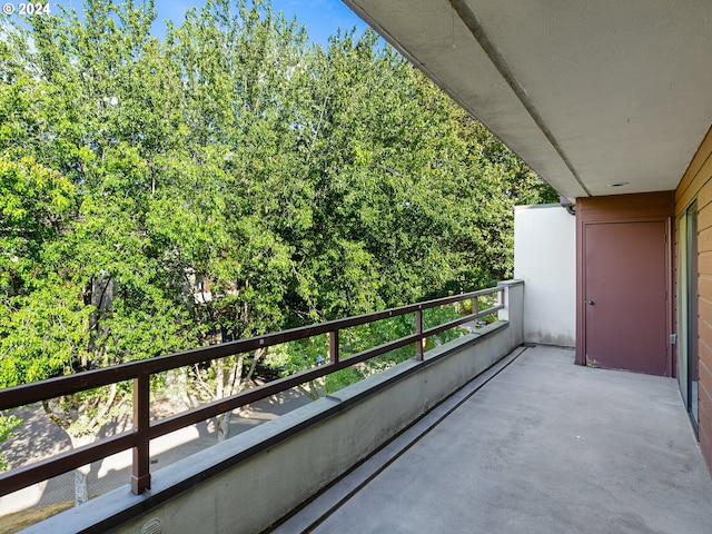 view of balcony