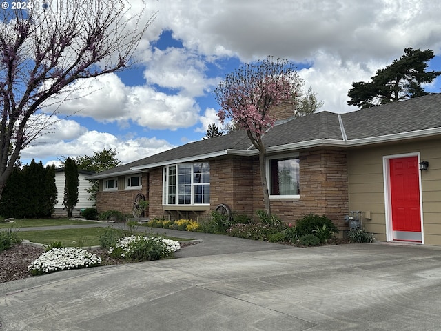 view of ranch-style home