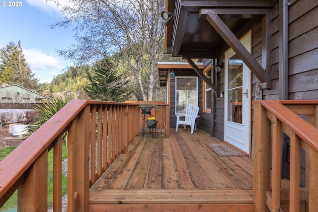 view of wooden terrace