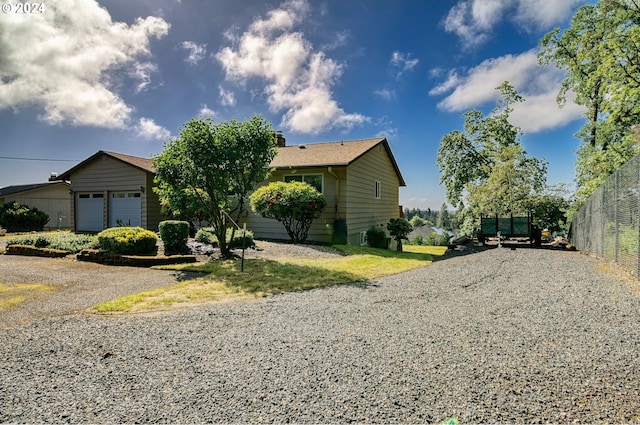 ranch-style house with a garage