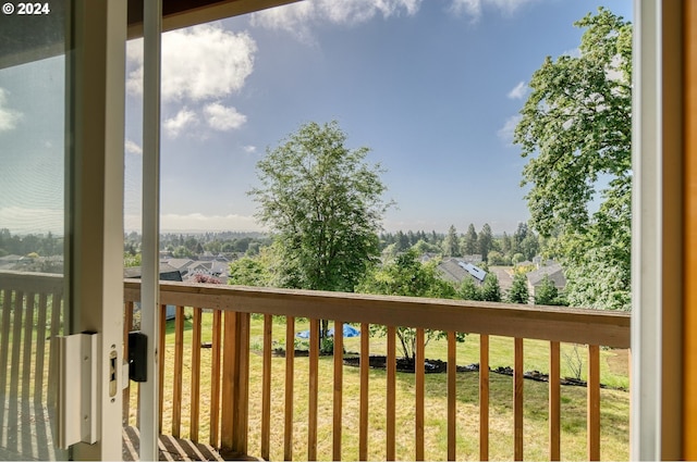 view of balcony