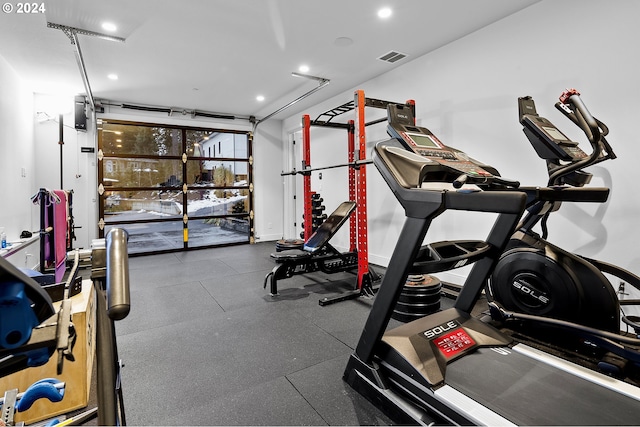 view of exercise room