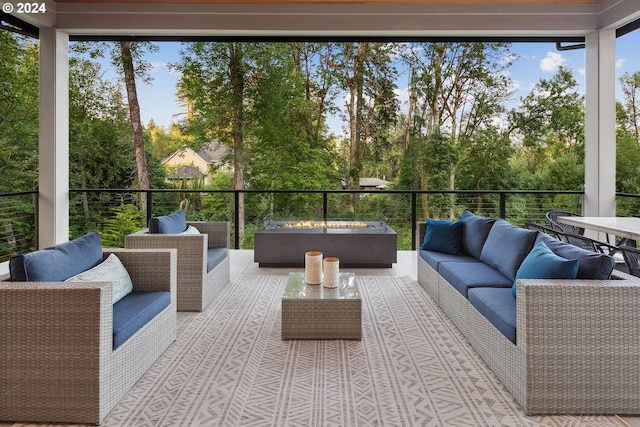 view of sunroom / solarium