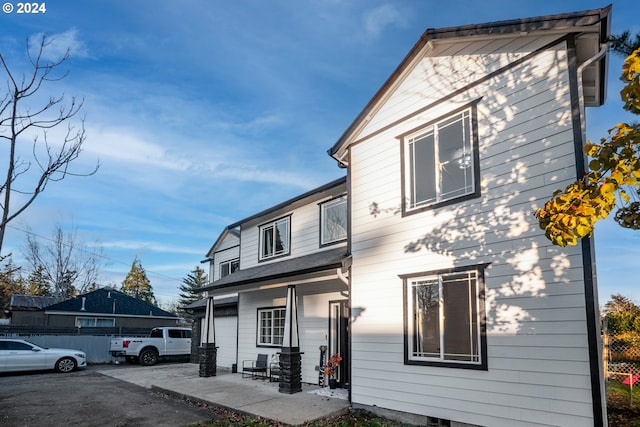 front of property featuring a patio