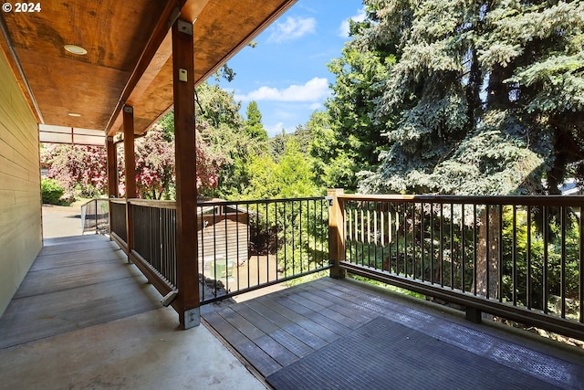 view of wooden terrace