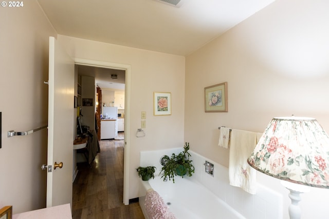 3465 Avalon Dr, Hood River, OR 97031 - corridor with wood finished floors