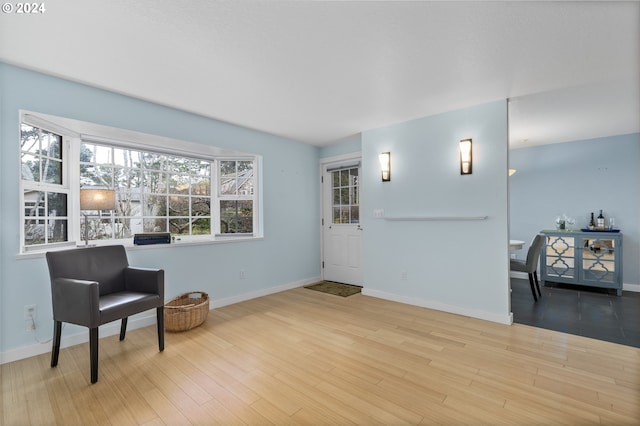 340 SW S Point St, Depoe Bay, OR 97341 - sitting room featuring wood finished floors and baseboards