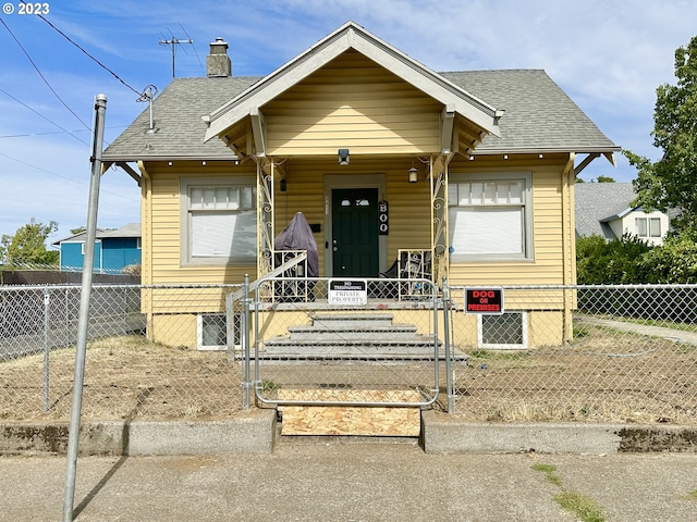 view of bungalow