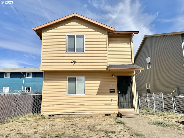 view of rear view of house