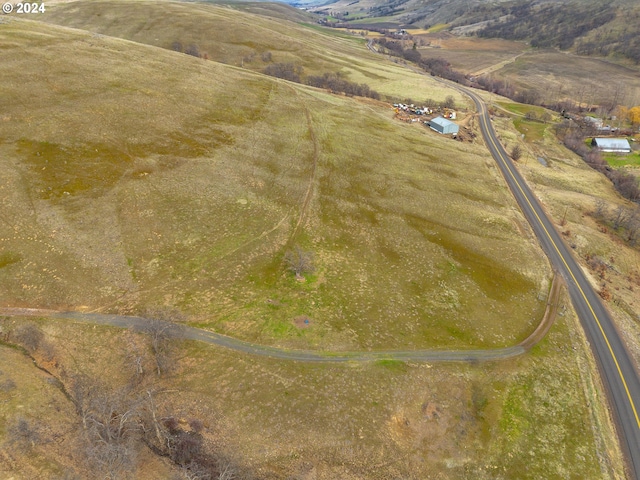 aerial view with a rural view