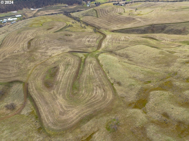 drone / aerial view with a rural view