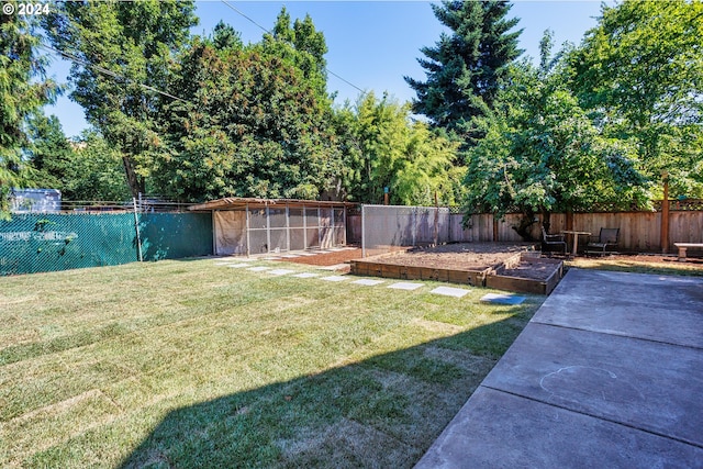 view of yard with a patio