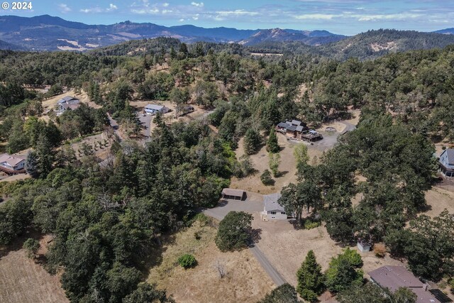 aerial view featuring a mountain view