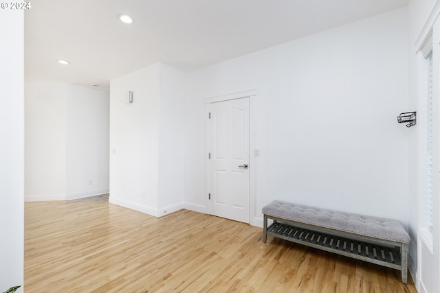 unfurnished room featuring wood-type flooring