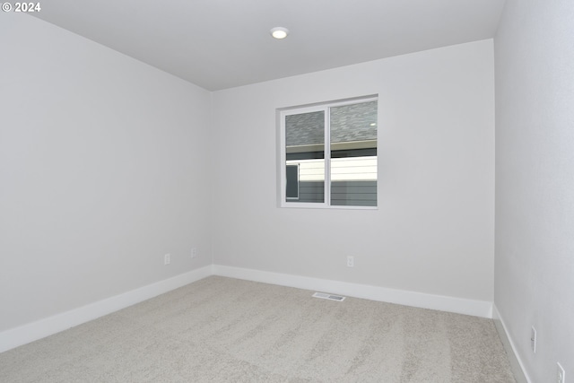 view of carpeted empty room