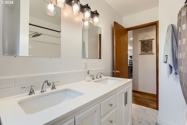 bathroom featuring vanity