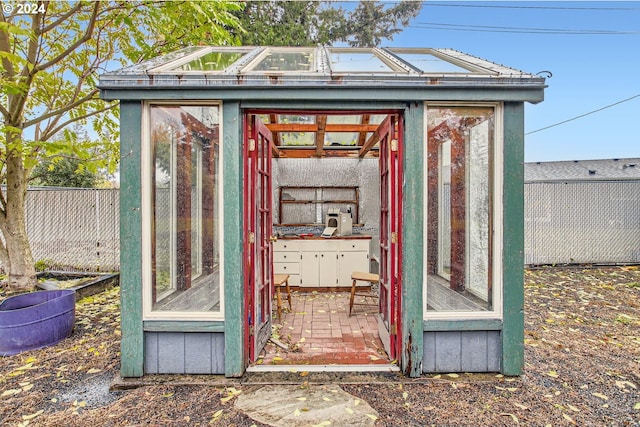 view of outbuilding