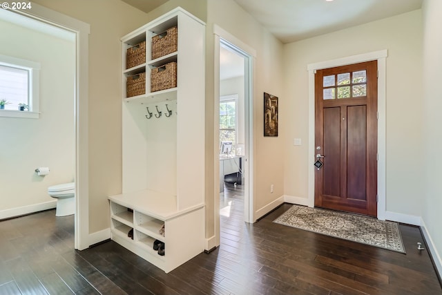 13632 SW 174th Loop, Sherwood, OR 97140 - mudroom with plenty of natural light, dark wood-style flooring, and baseboards
