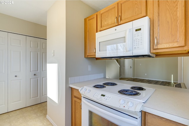 kitchen with white appliances