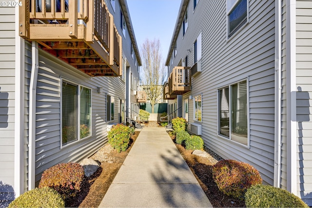 view of home's exterior with a patio area