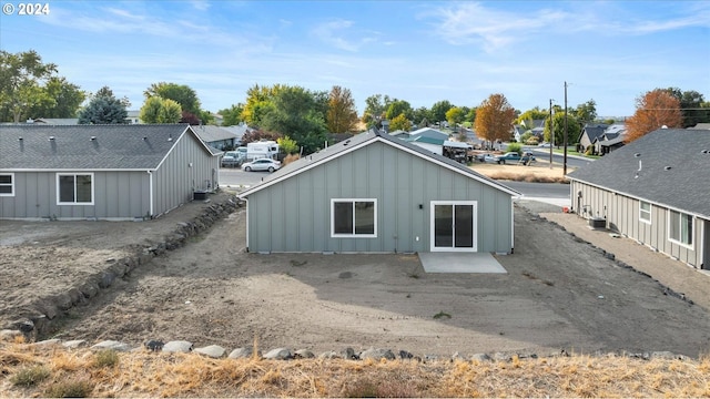 rear view of property with a patio