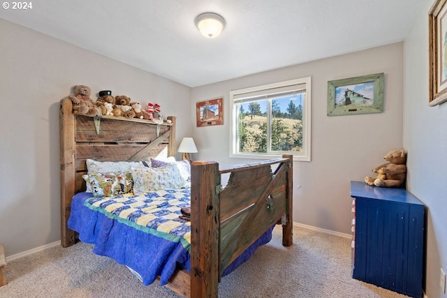 bedroom with carpet flooring