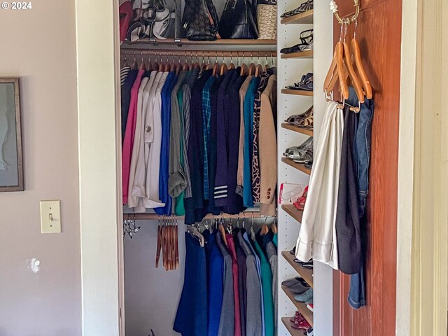 view of closet