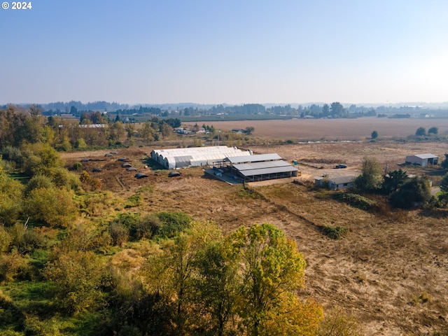 aerial view featuring a rural view