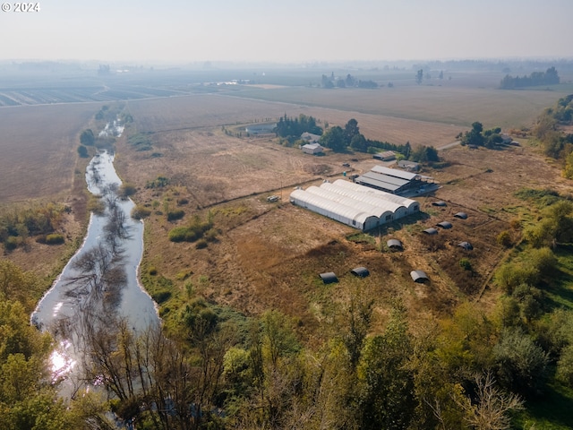 bird's eye view with a rural view